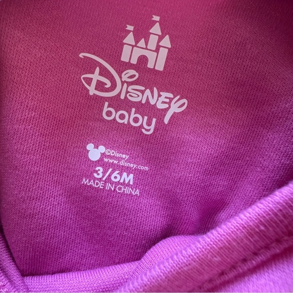 Disney Pink Minnie Mouse Outfit 2PC Set Romper Short Sleeve Top Baby Girl 3-6M - Picture 5 of 6